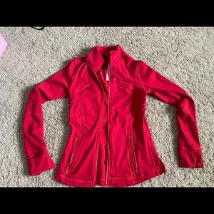 Lululemon define jacket red small zip up 6